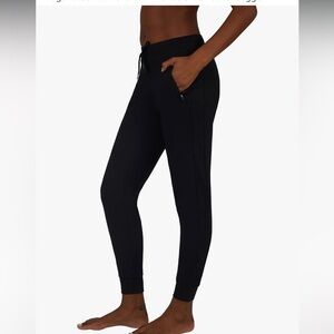 Yogalicious Womens Lux Avenue Side Pocket Jogger Pants Black